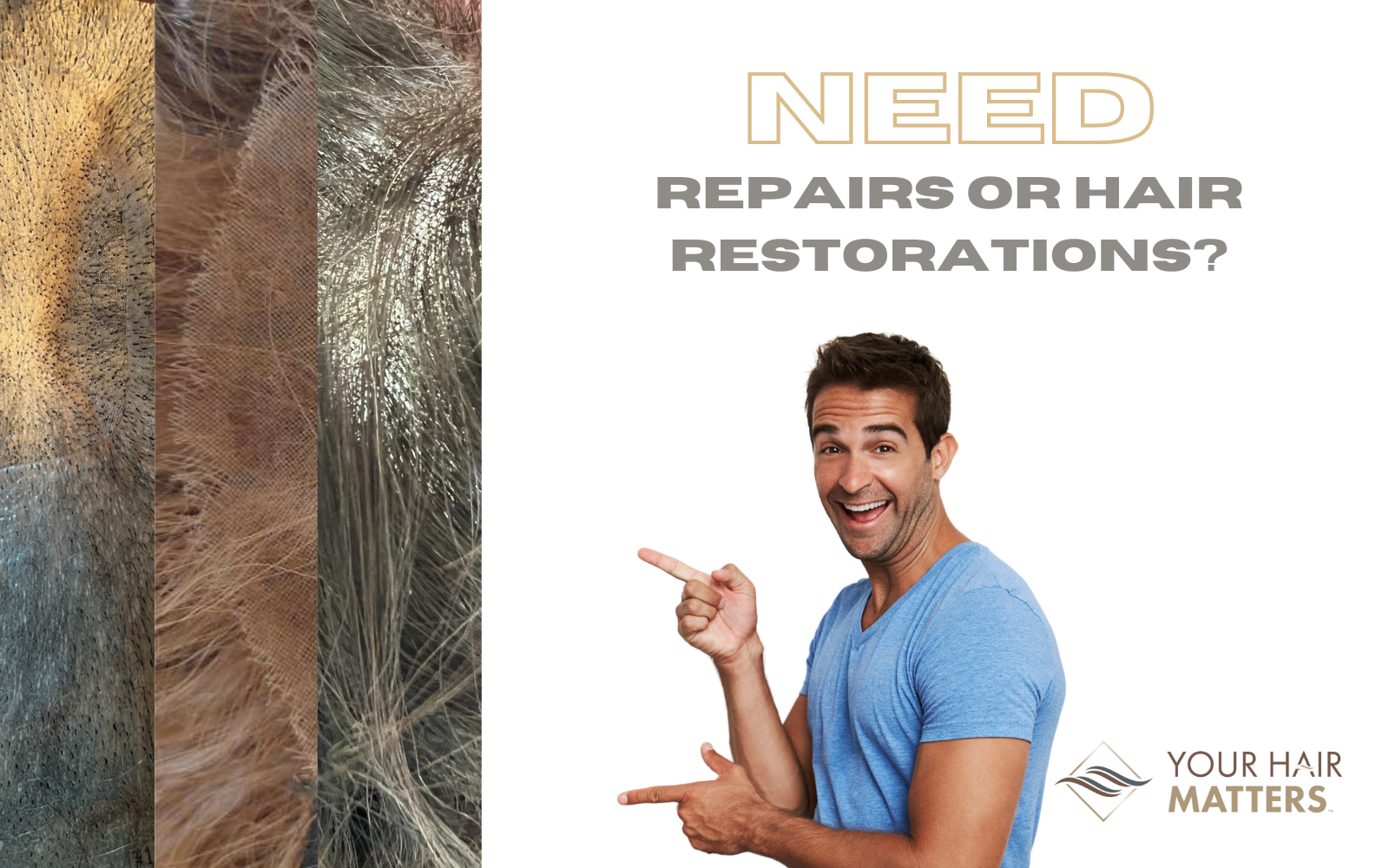 Hair System Repairs | Hair Density Adds | Hair Systems Restored | Wholesale Hair Systems | Add Hair back to your Hair Systems | Starting At $99 For Hair System Repairs