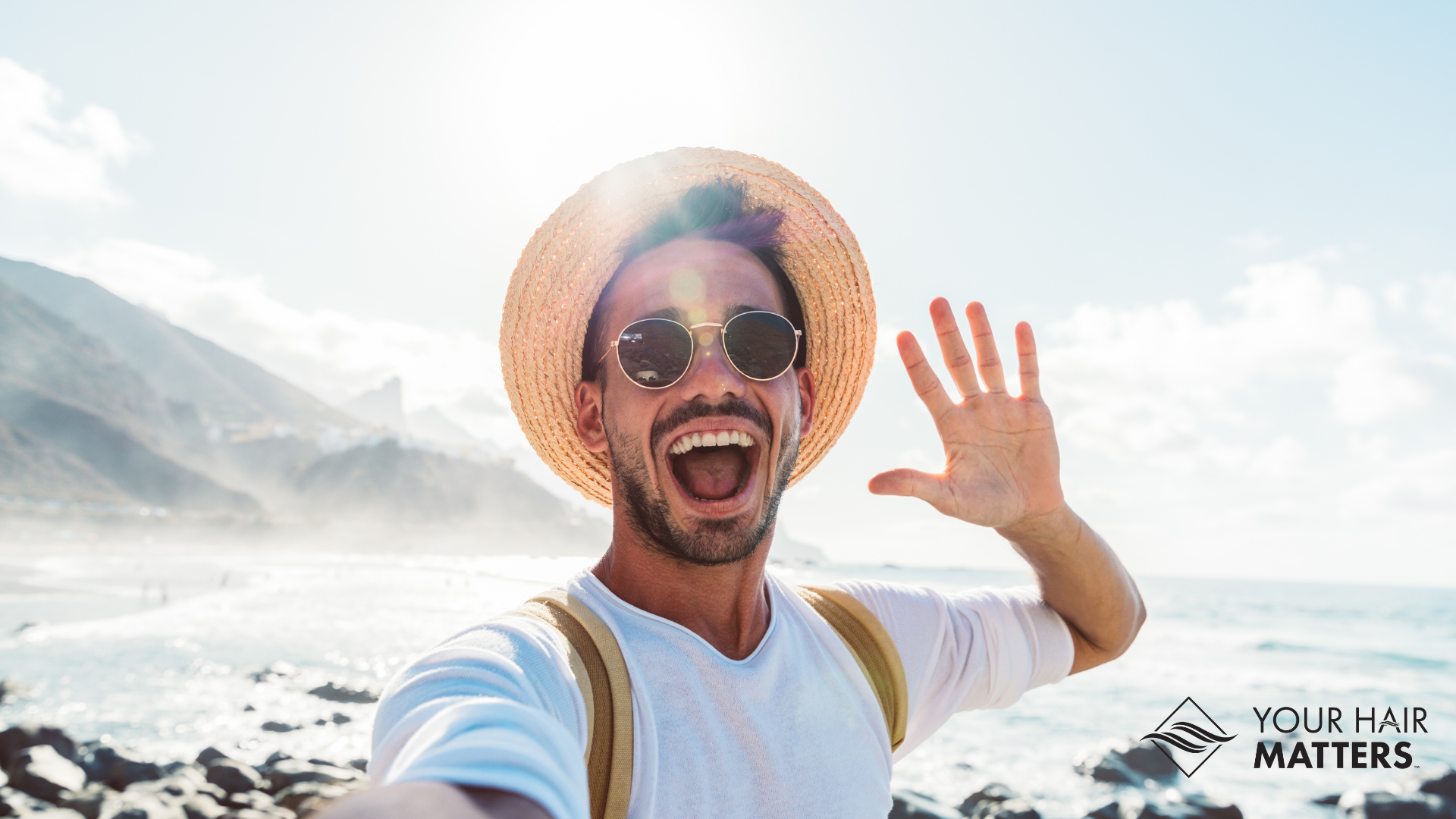Happy hair system replacement wearer. hair direct, hair replacement, hair system, hair transplant
